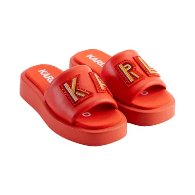 Karl Lagerfeld Women's  Paris Paris Slip On Vermillon Red Kl246919 In Multi