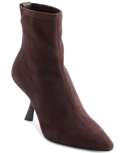 Karl Lagerfeld Women's Kelsa Pull On Booties In Chocolate
