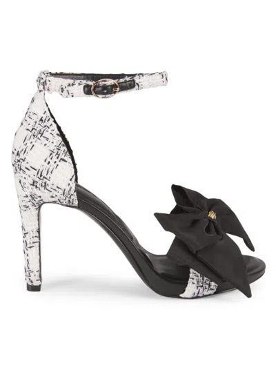 Karl Lagerfeld Women's Kenz 90mm Printed Bow Sandals