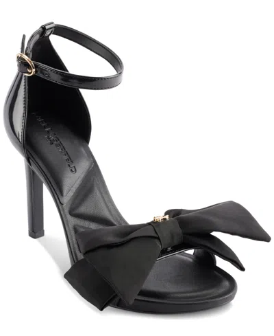 Karl Lagerfeld Women's Kenz Bow Sandals In Black