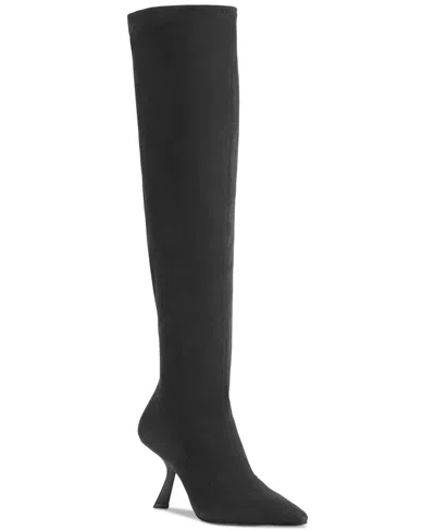 Karl Lagerfeld Women's Kian Pointed-toe Dress Boots In Black