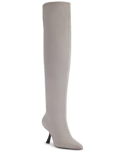 Karl Lagerfeld Women's Kian Pointed-toe Dress Boots In Gray