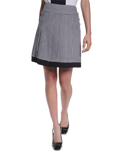 Karl Lagerfeld Women's Knee-length Pleated Skirt In Black