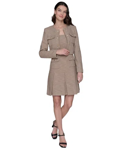Karl Lagerfeld Women's Knit Tweed Jacket