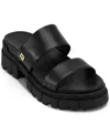 Karl Lagerfeld Paris Lacara Lug Sole Slide Sandal In Black