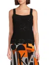 Karl Lagerfeld Fan Detail Sweater Tank Top