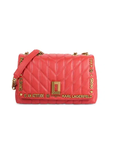 Karl Lagerfeld Women's Lafayette Crossbody Bag In Burnt Orange