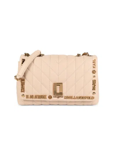 Karl Lagerfeld Women's Lafayette Crossbody Bag In Shell