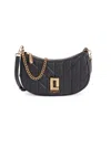 Karl Lagerfeld Women's Lafayette Quilted Leather Crossbody Bag In Black