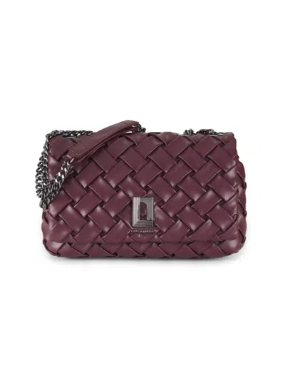 Karl Lagerfeld Women's Lafayette Quilted Shoulder Bag In Barilio Wine