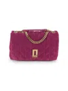 Karl Lagerfeld Women's Lafayette Suede Crossbody Bag In Burgundy