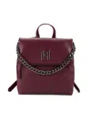 Karl Lagerfeld Women's Lavande Logo Leather Backpack In Barilio Wine