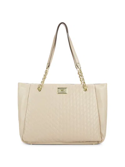 Karl Lagerfeld Women's Leather Chain Tote In Neutral