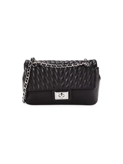 Karl Lagerfeld Women's Leather Shoulder Bag In Black