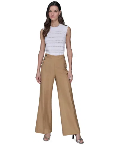 Karl Lagerfeld Women's Linen-blend Sailor Pants