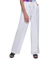 Karl Lagerfeld Embroidered Trousers In Soft White