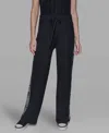 Karl Lagerfeld Women's Logo Detail Pants In Black