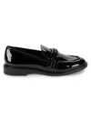 Karl Lagerfeld Womens Logo Manmade Loafers In Black