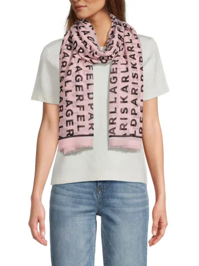 Karl Lagerfeld Women's Logo Oversized Wrap