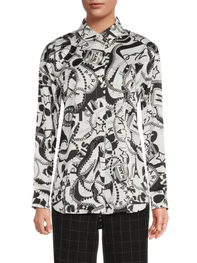 KARL LAGERFELD WOMEN'S LOGO SHIRT
