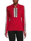 Karl Lagerfeld Women's Logo Tape Pullover Jacket In Red