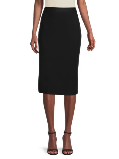 Karl Lagerfeld Women's Logoband Midi Skirt In Black