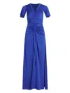 Shop Karl Lagerfeld Women's Long Blue Mc Maxi Dress In Dazzliblue