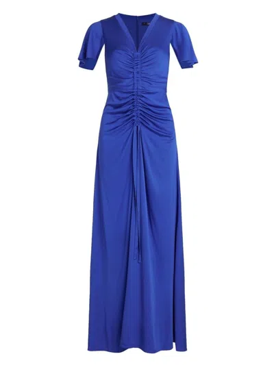 KARL LAGERFELD WOMEN'S LONG BLUE MC MAXI DRESS