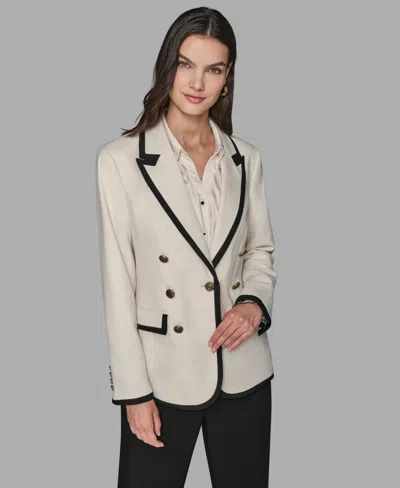 Karl Lagerfeld Women's Long Sleeve Jacket In Neutral