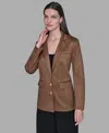 Karl Lagerfeld Women's Long Sleeves Blazer In Brown