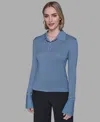 Karl Lagerfeld Women's Long Sleeves Sweater In Blue