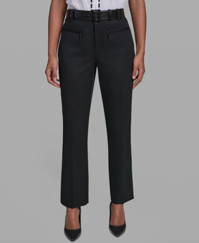 Karl Lagerfeld Women's Long Wide-leg Pants In Black