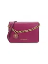 Karl Lagerfeld Women's Lourdes Leather Crossbody Bag In Burgundy
