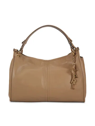Karl Lagerfeld Women's Luciene Medium Leather Tote In Brown