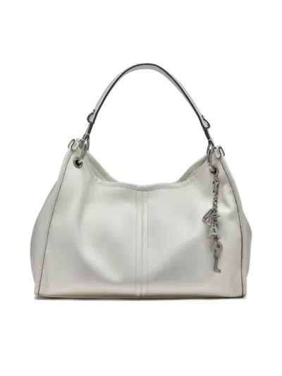 Karl Lagerfeld Women's Luciene Medium Leather Tote In White
