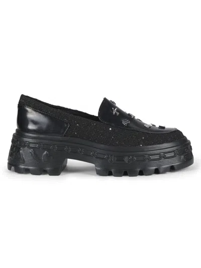 KARL LAGERFELD WOMEN'S LYLAH 40MM STUDDED PLATFORM LOAFERS