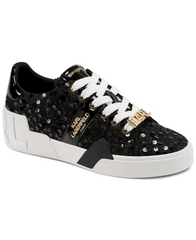 Karl Lagerfeld Paris Mablyn Lace-up Sneaker In Black