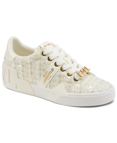 Karl Lagerfeld Paris Mablyn Lace-up Sneaker In White