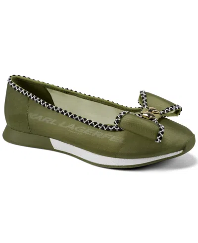 Karl Lagerfeld Women's Macklin Ballet Flats In Green