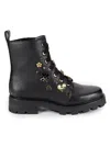 Karl Lagerfeld Makenzie Combat Booties In Black