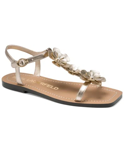 Karl Lagerfeld Women's Margate Flat Sandals In Gold