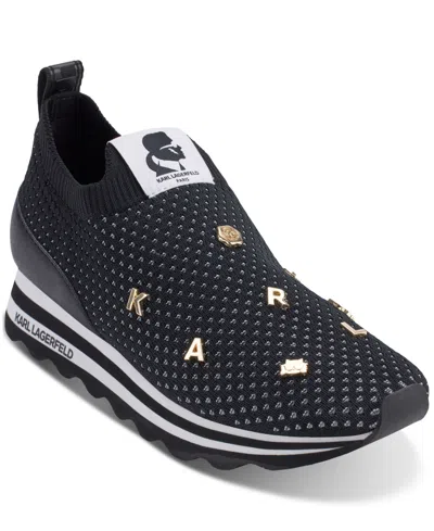 Karl Lagerfeld Women's Marje Slip-on Sneakers In Black