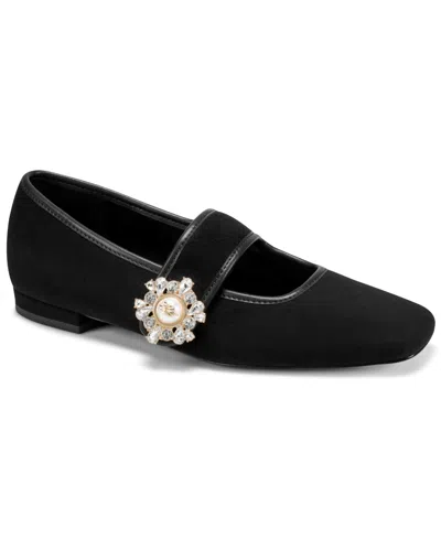 Karl Lagerfeld Women's Mary Jane Flats In Black