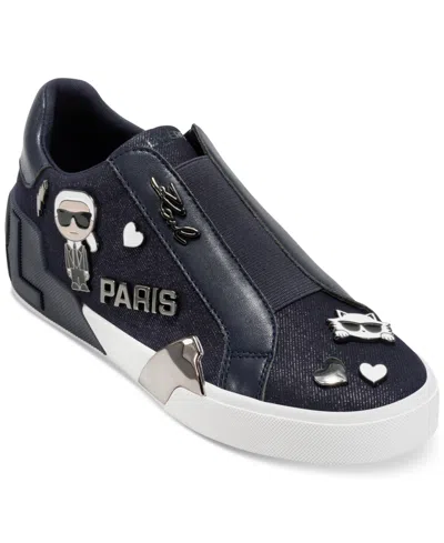 Karl Lagerfeld Women's Mavise Slip-on Sneakers In Blue