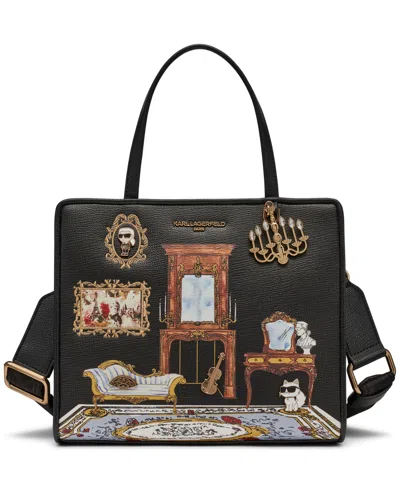 Karl Lagerfeld Women's Maybelle Leather Small Satchel Bag
