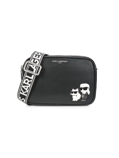Karl Lagerfeld Women's Maybelle Logo Crossbody Bag In Black
