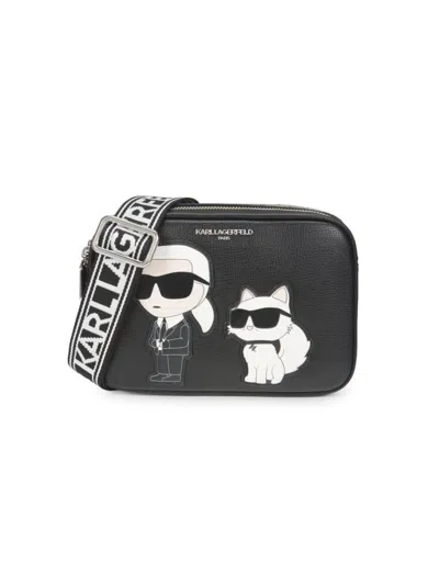 Karl Lagerfeld Women's Maybelle Logo Crossbody Bag In Black