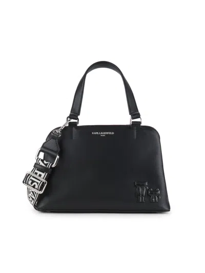 Karl Lagerfeld Women's Maybelle Logo Top Handle Bag In Black