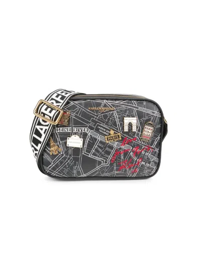 KARL LAGERFELD WOMEN'S MAYBELLE PRINTED CROSSBODY BAG