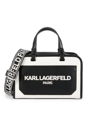 Karl Lagerfeld Women's Maybelle Two Tone Crossbody Bag In Black
